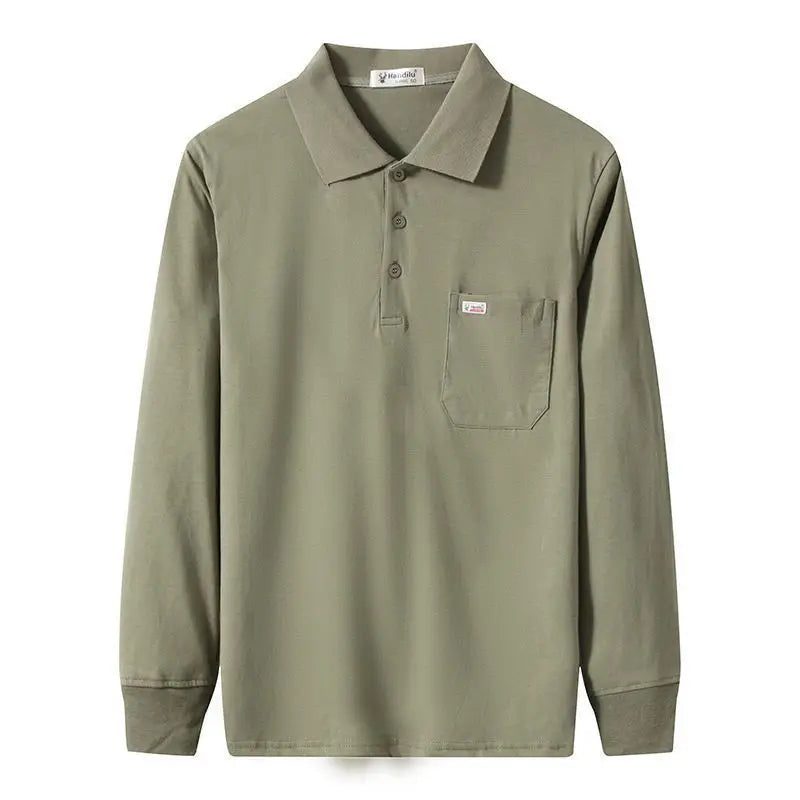 Men's Casual Long Sleeve Pocket T-Shirt