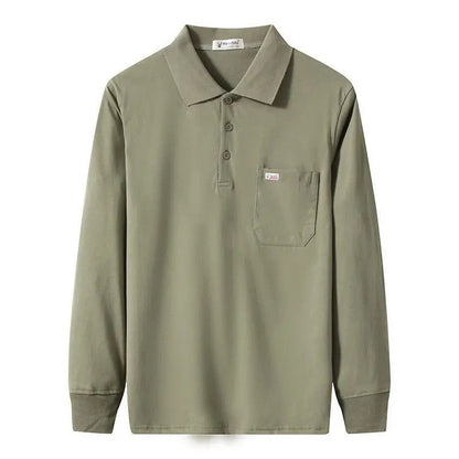 Men's Casual Long Sleeve Pocket T-Shirt