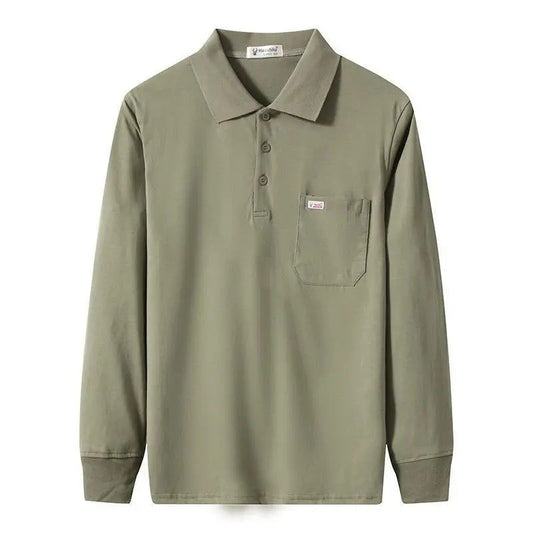 Men's Casual Long Sleeve Pocket T-Shirt