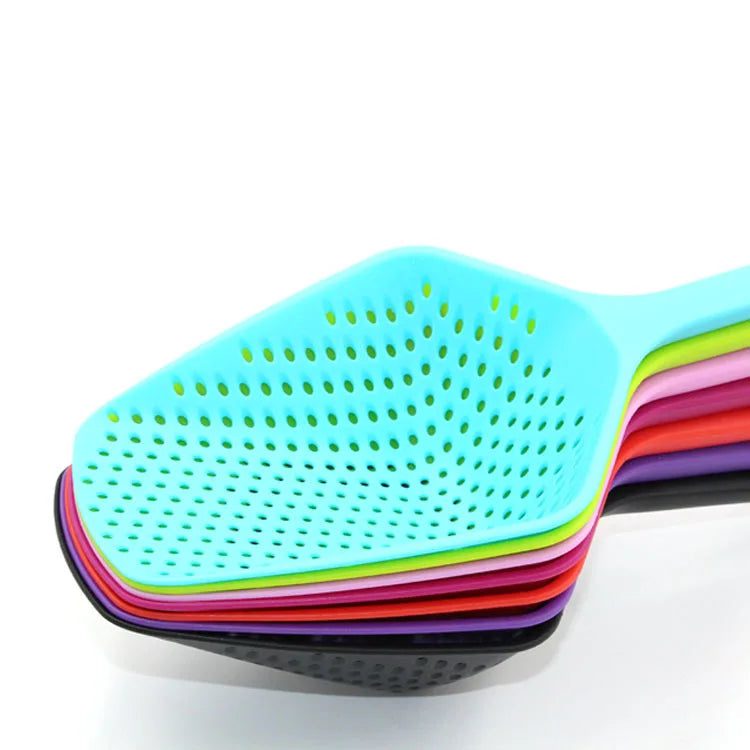 Versatile Silicone Slotted Spoon and Ice Scoop