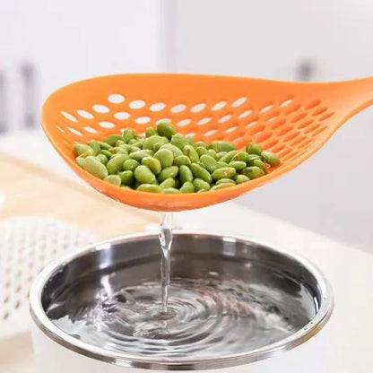 Nonstick Slotted Spoon Colander for Easy Draining
