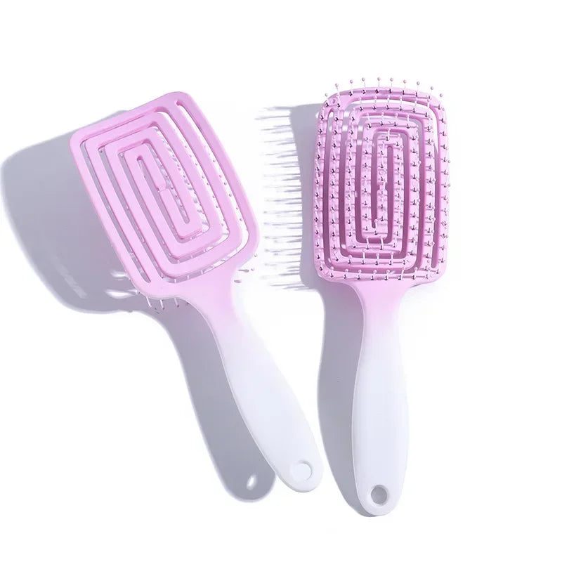 Gradient Color Detangling Comb for Curly Hair