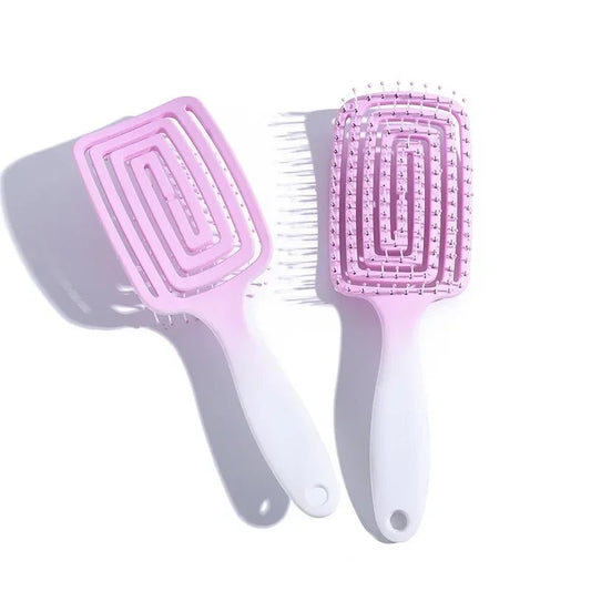 Gradient Color Detangling Comb for Curly Hair