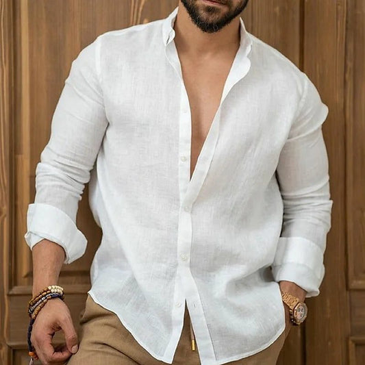 Men's Linen Casual Shirt for Summer