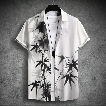 2024 Men's Hawaiian Short-Sleeved Printed Shirt
