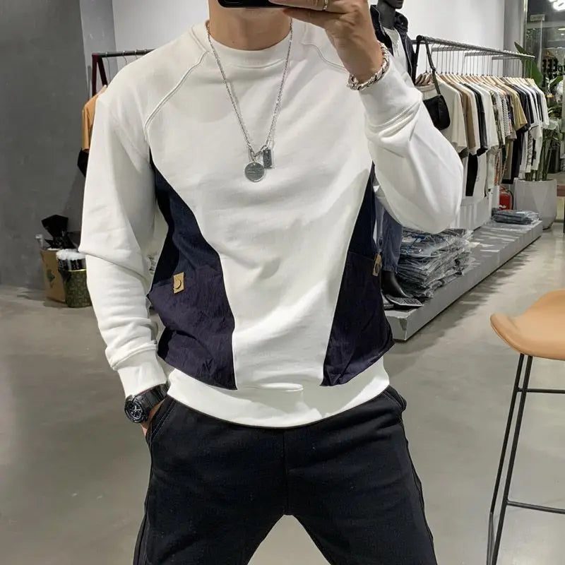 Men's Oversized Pocket T-Shirt Autumn Fashion