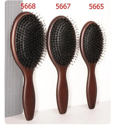 Wooden Paddle Hair Brush for Detangling