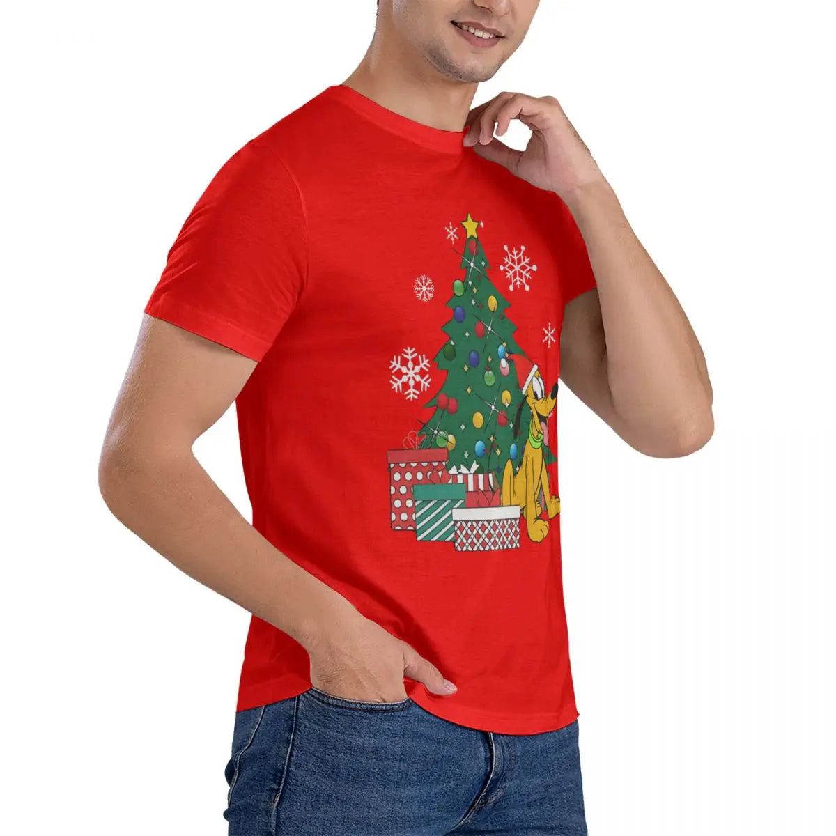 Casual Men's Christmas Tree T-Shirts 6XL