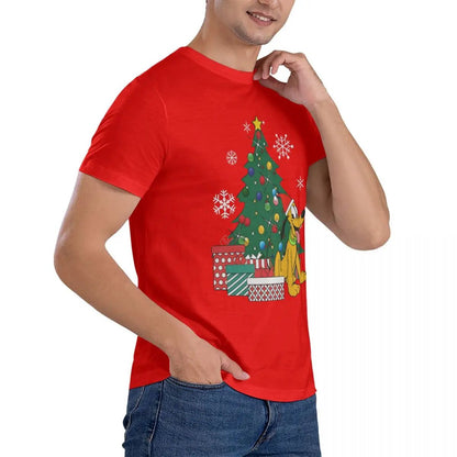 Casual Men's Christmas Tree T-Shirts 6XL