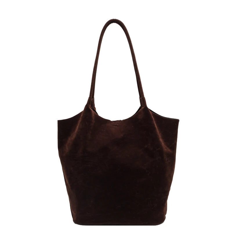 2024 Large Suede Shoulder Bags for Women