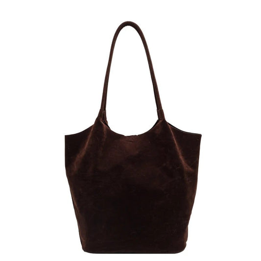 2024 Large Suede Shoulder Bags for Women