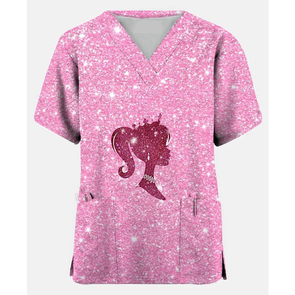 Cute Doctor Scrub Tops for Women T-Shirt