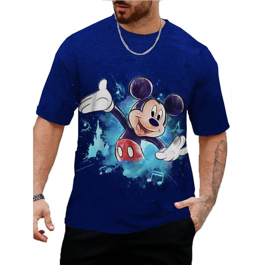 Men's Casual Mickey Mouse Summer T-Shirt