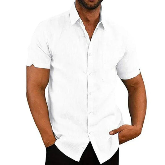 Men's Casual Summer Cotton Linen Shirts