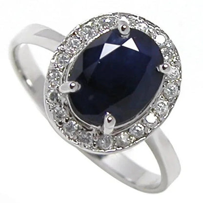 Elegant White Gold Sapphire Wedding Band