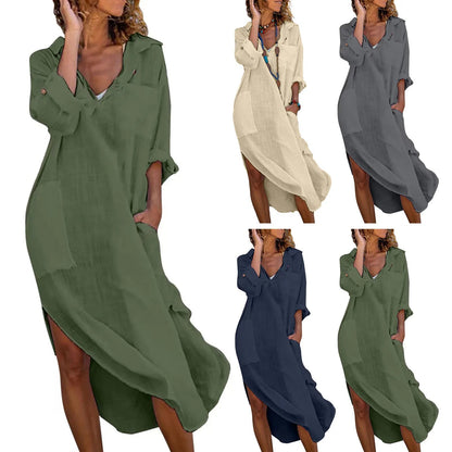 Trendy Cotton Shirt Dresses for Women 2022