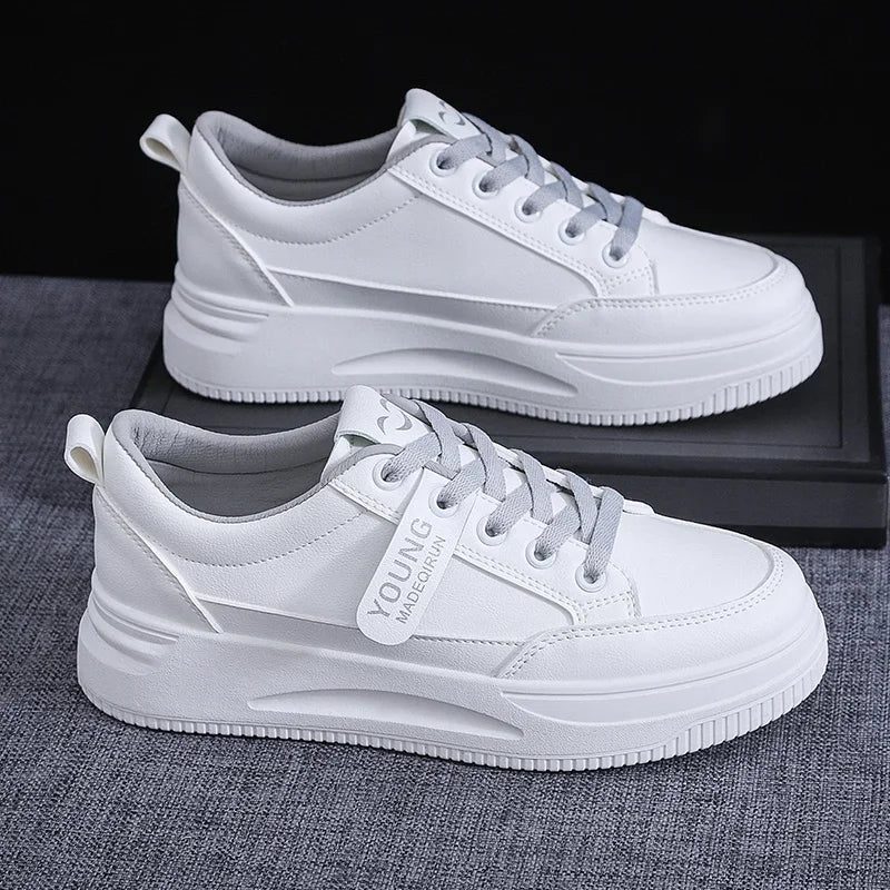 Women's Casual White Sports Shoes for Spring