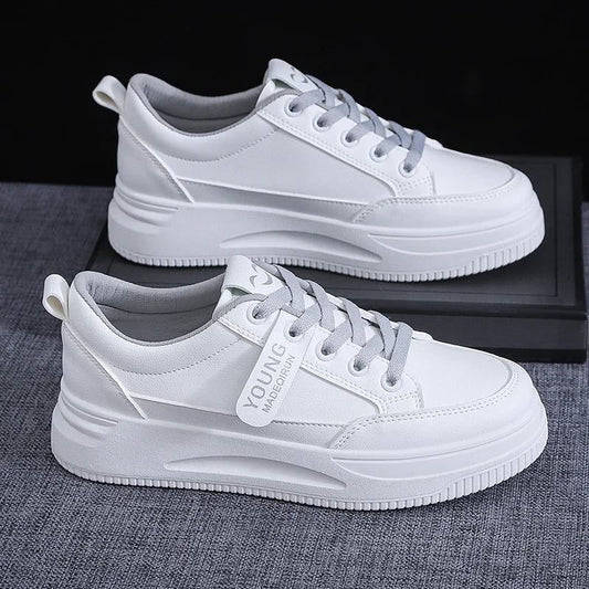 Women's Casual White Sports Shoes for Spring