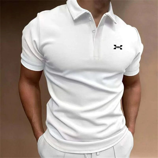 Men's Solid Color Polo Shirt for Golf