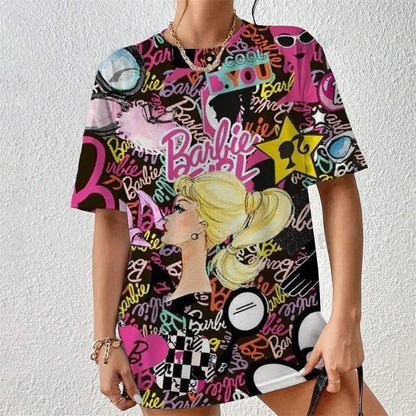 Kawaii 3D Princess T-Shirt for Women