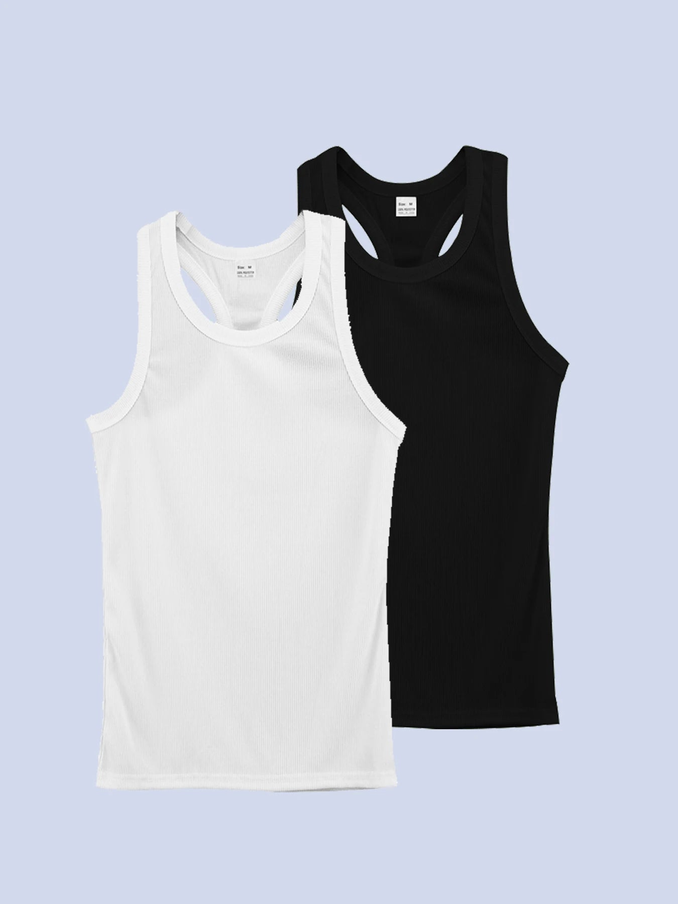Men's Ribbed Tank Top - Breathable Comfort