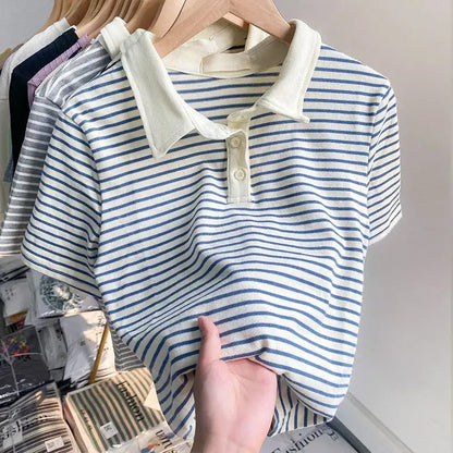 Stylish Striped T-Shirts for Women Summer