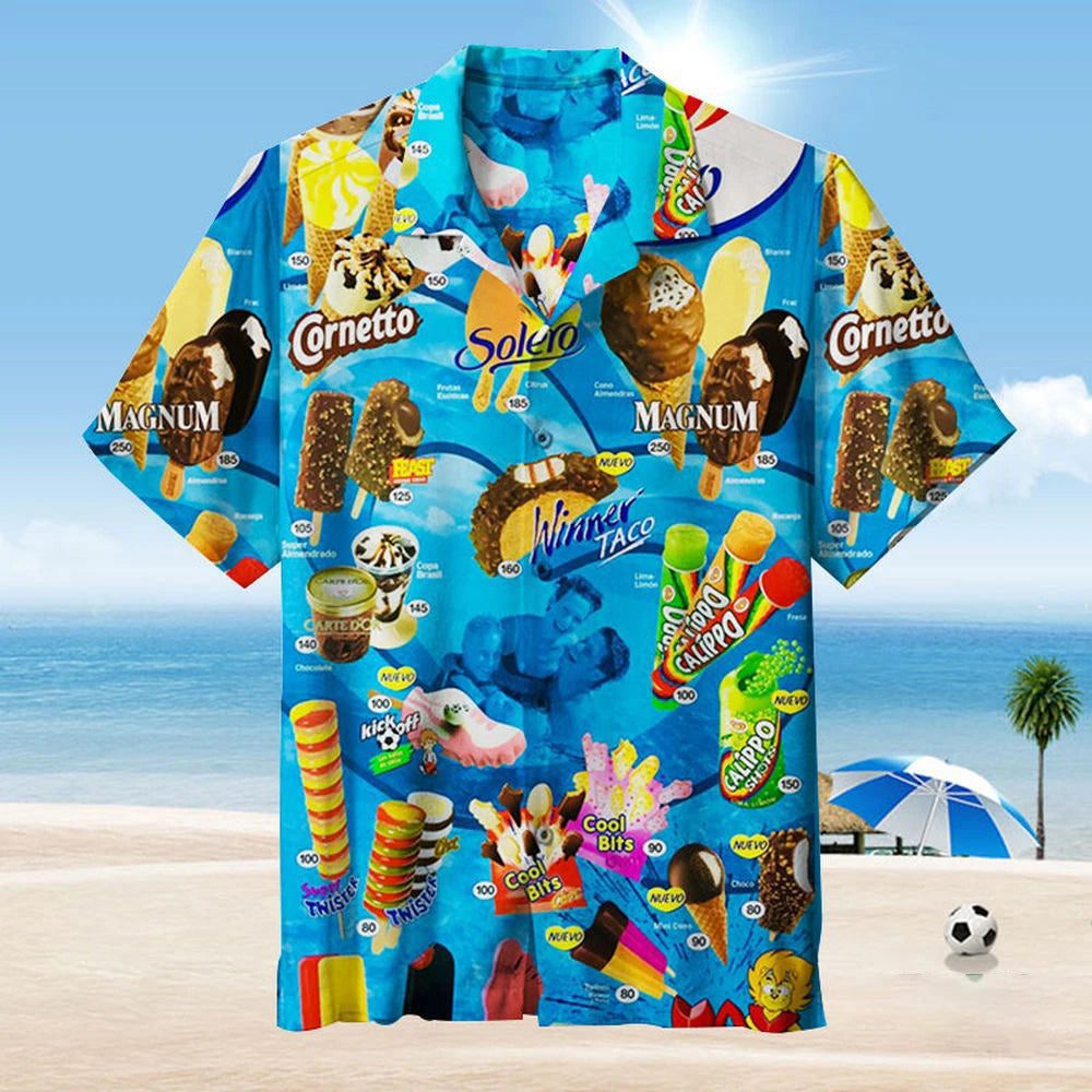 2024 Men's Hawaiian Ice Cream Summer Shirt