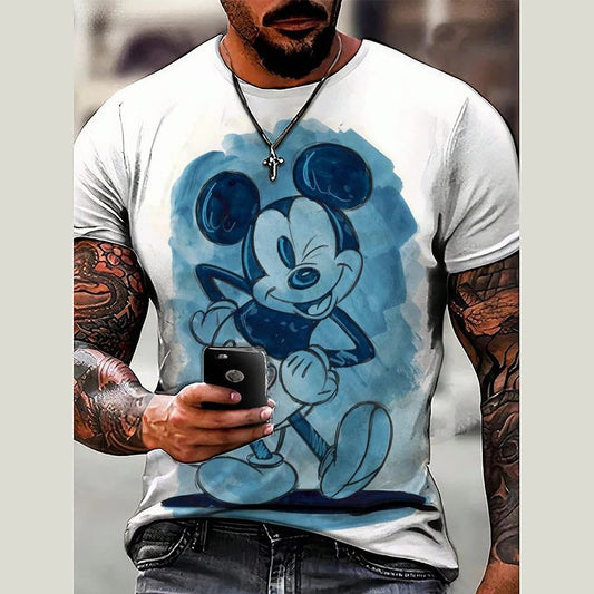 High-Quality Men's Disney Mickey Mouse T-Shirt