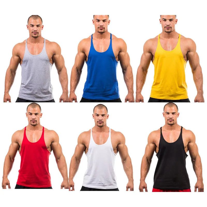 Men's Fitness Stringer Tank Top for Workouts