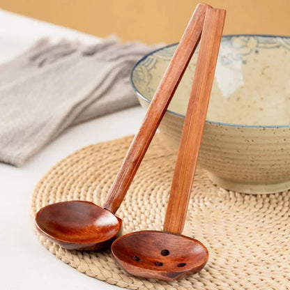 Eco-Friendly Slotted Bamboo Spoon for Cooking