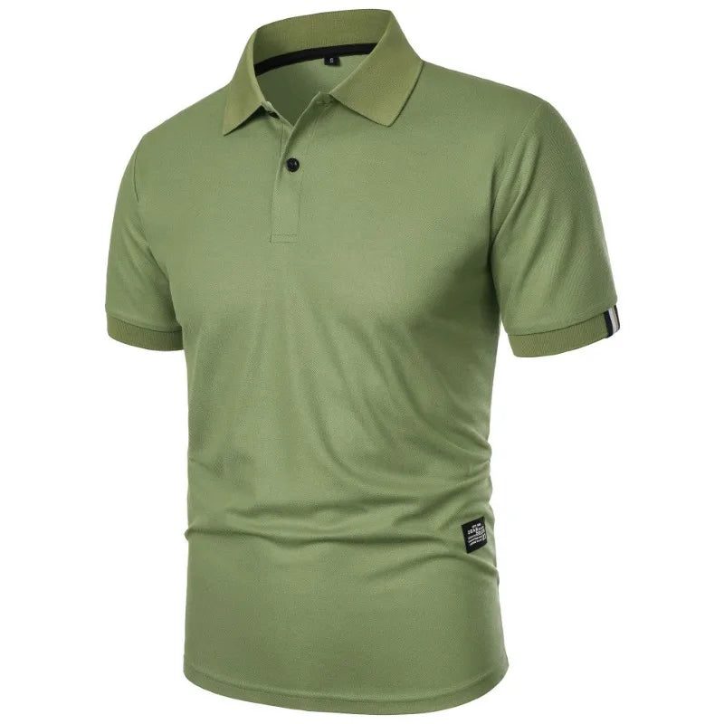 Lightweight Short Sleeve Polo Shirt for Men