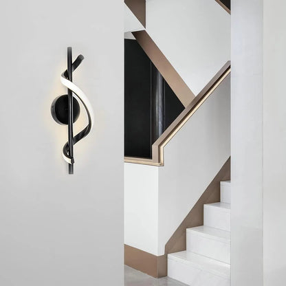 Modern Gold LED Wall Lamp for Bedrooms