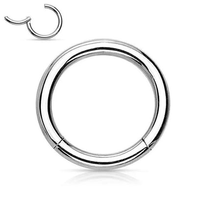 Crystal Septum Hoop Clicker Nose Ring Jewelry