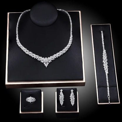2023 Bridal Wedding Jewelry Set - 4 Pieces