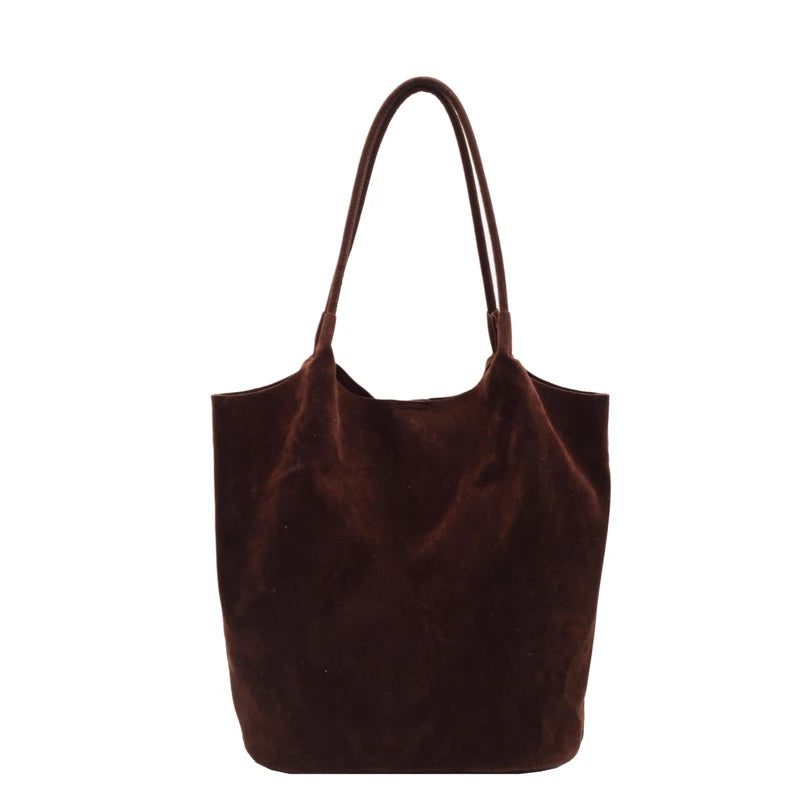 2024 Suede Shoulder Bags: Versatile High-Capacity Tote