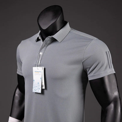Luxury Men's Golf Polo Shirt - Quick-Drying