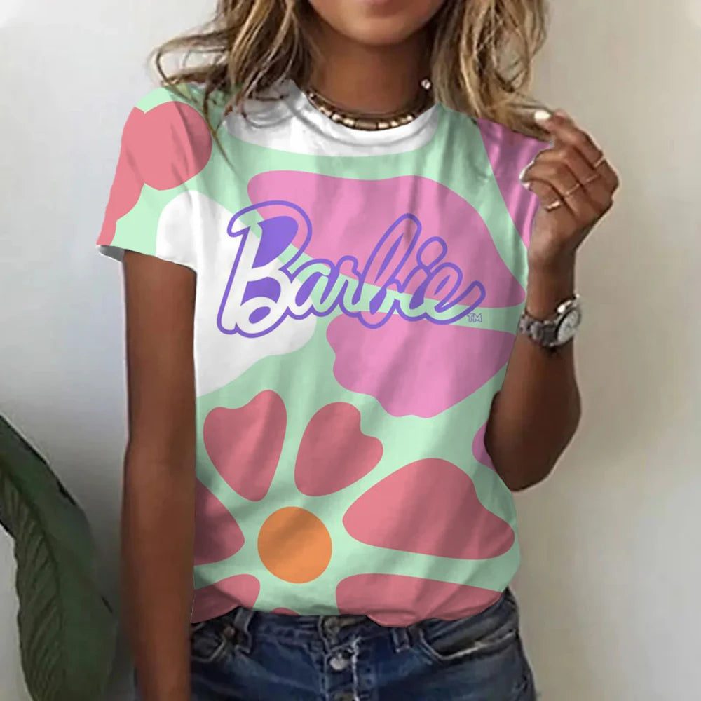 Casual 3D Printed Summer T-Shirt for Women