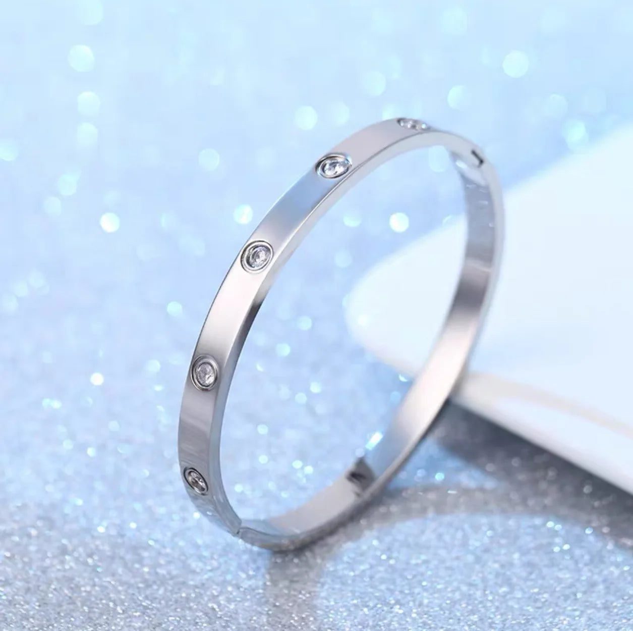 Waterproof Titanium Steel Bangles for Women