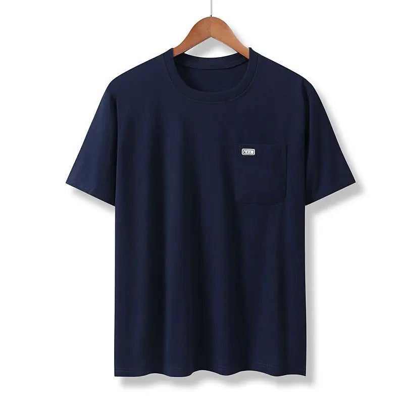 Men's Casual Cotton Pocket T-Shirt - Summer