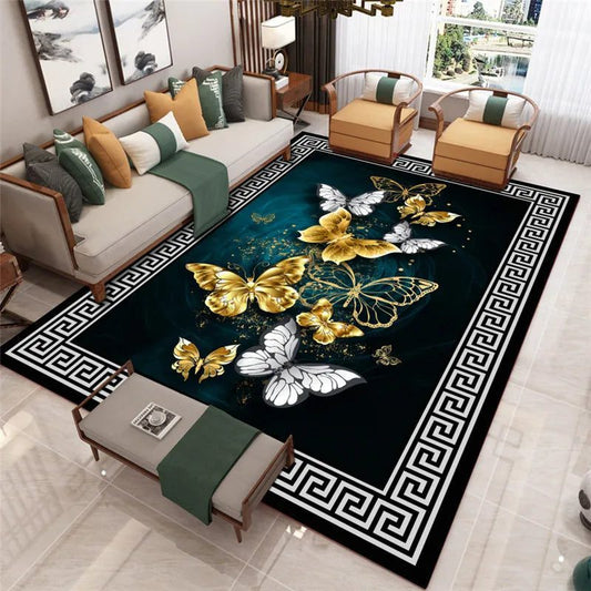 Large Non-Slip Chinese Carpet for Living Room