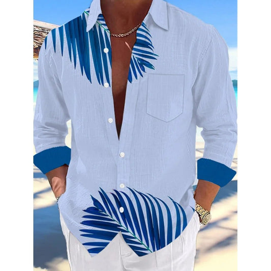 Men's 3D Print Hawaiian Casual Summer Shirt