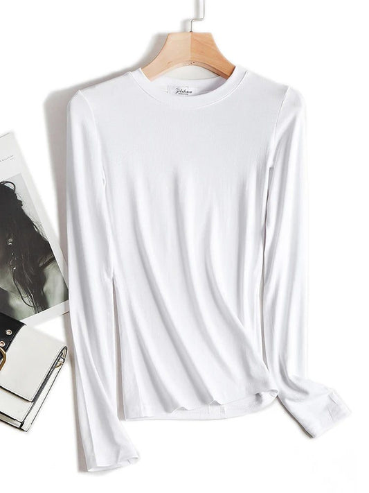 Trendy Long Sleeve Cotton T-Shirts for Women