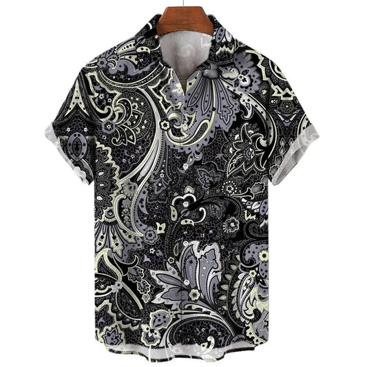 Men's Vintage 3D Print Hawaiian Shirts