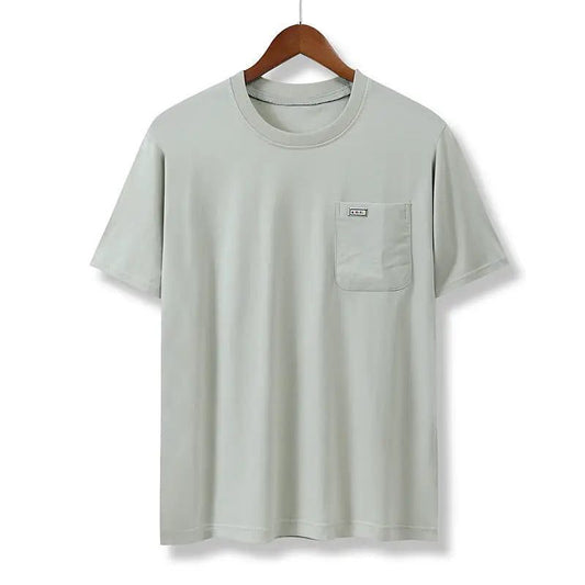 Men's Casual Cotton Pocket T-Shirt - Summer