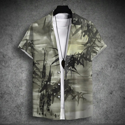 2024 Hawaiian Short-Sleeved Shirt for Men