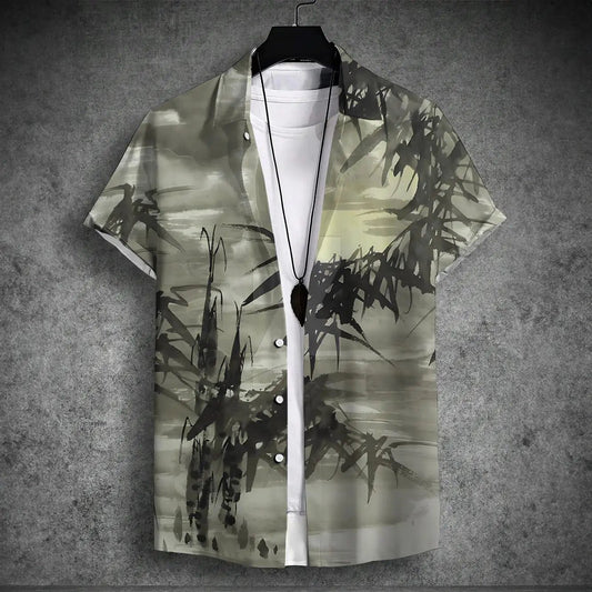 2024 Hawaiian Short-Sleeved Shirt for Men