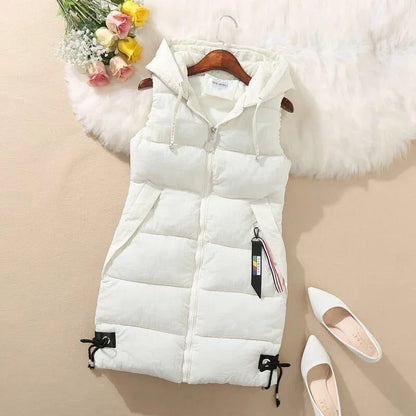 Women’s Hooded Puffer Vest Winter Coat