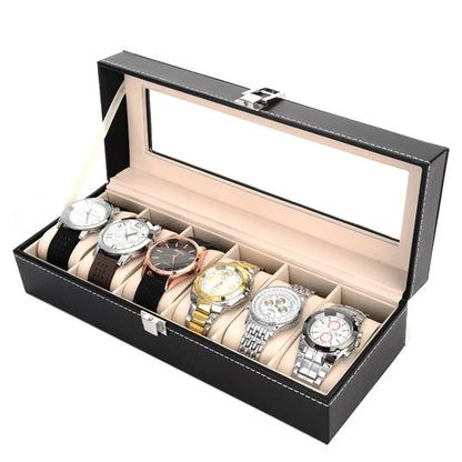 Travel Watch Organizer Case with Jewelry Storage