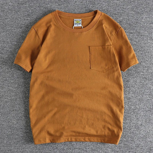 Men's Cotton Pocket T-Shirt - Basic Style