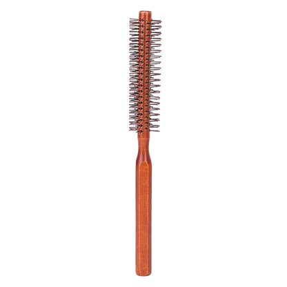 Small Round Wooden Hair Brush for Curling